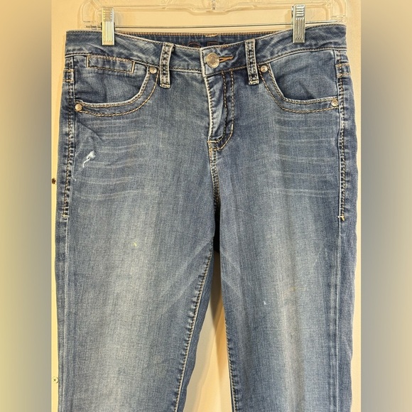 Jag Jeans Mid Rise Straight Leg Stretchy Denim Womens Size 4 - Picture 2 of 11